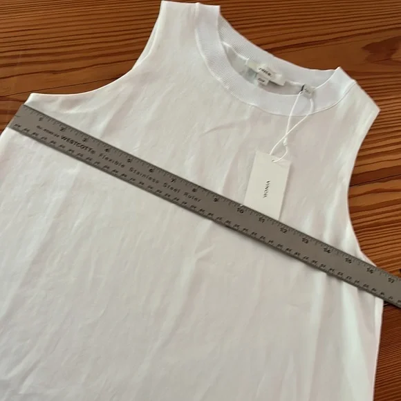 Vince Sleeveless Top Blouse White Size XS - Picture 8 of 9